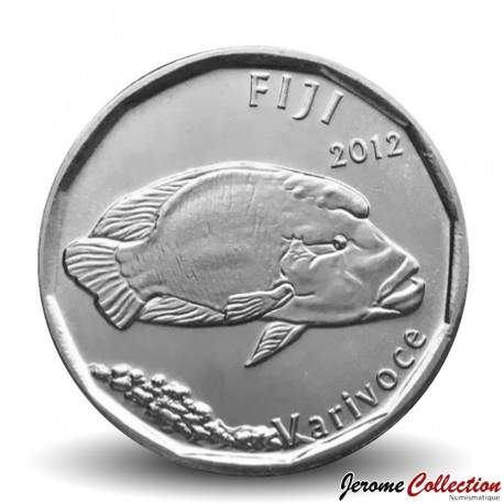 FIDJI - PIECE de 50 CENTS - Poisson Napoléon - 2012