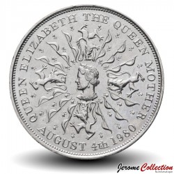 ROYAUME UNI - PIECE de 25 Pence - 80 ans de la reine mère - 1980