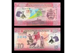 Salomons : Nouveau billet de 10$ Polymer émis pour les jeux du Pacifique.
