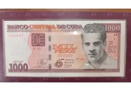 CUBA - Émission spéciale du billet cubain de 1000 pesos – 65 ans de la Banque Nationale de Cuba (2025)