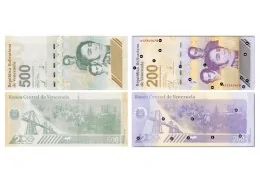 Venezuela - 2 nouveaux billets mis en circulation. (le 200 et 500 Bolivares)